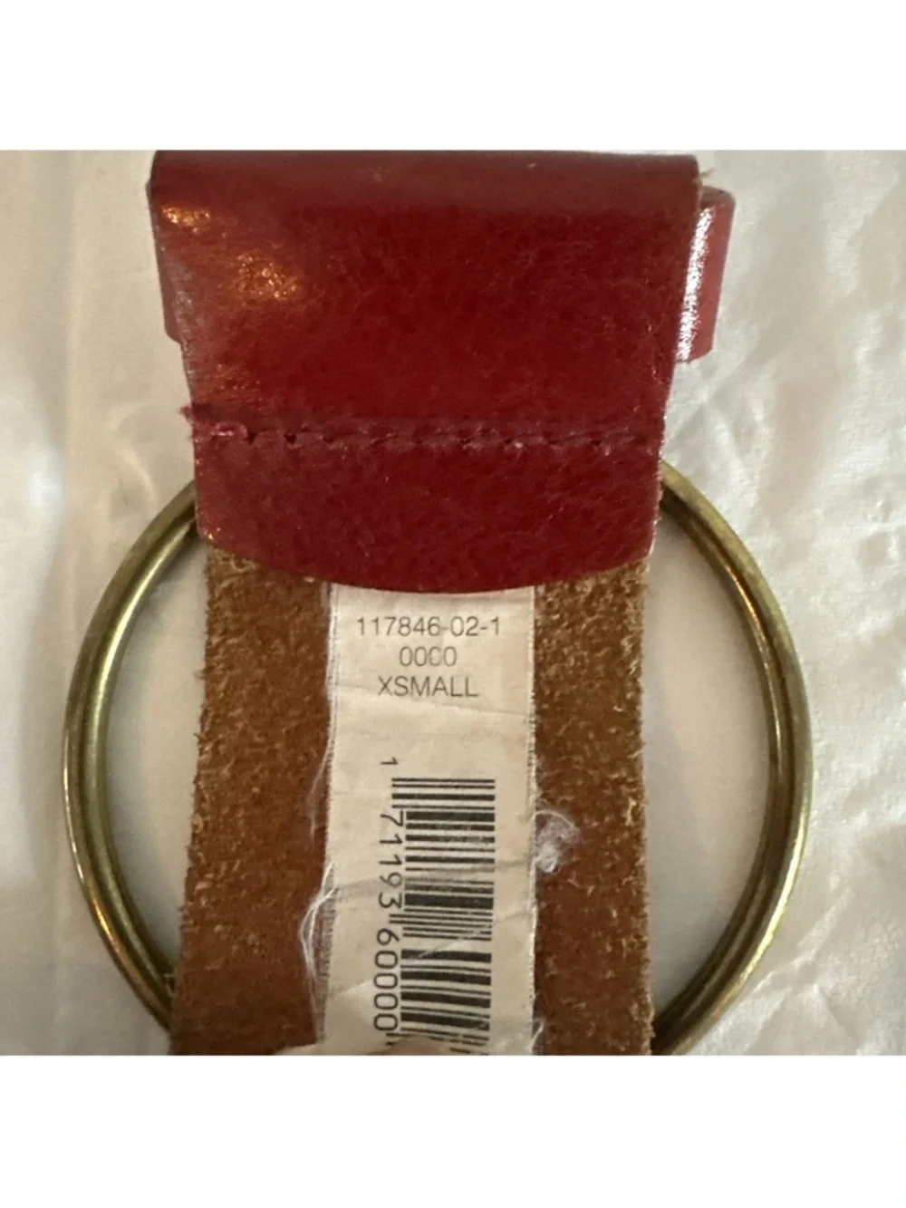 BANANA REPUBLIC LEATHER O RING BELT XS